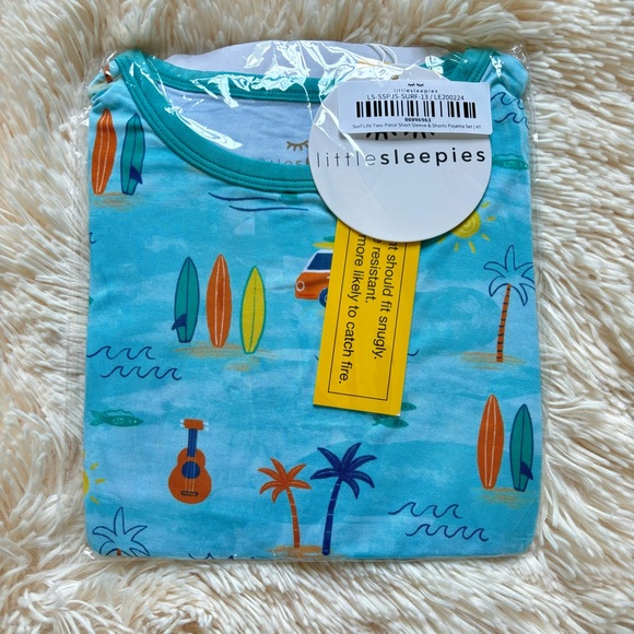 Little Sleepies Surf Life Short Set 4T NWT - Picture 2 of 6